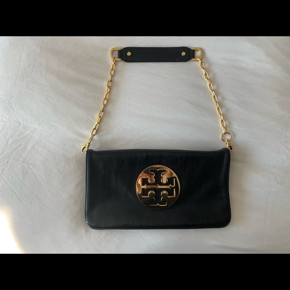 Tory Burch Classic Black Reva Clutch